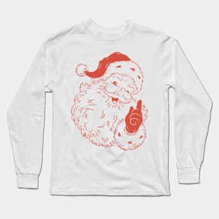 Retro Christmas Santa Claus Long Sleeve T-Shirt